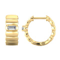 Gold Vermeil 22ct Lab Grown Diamond Set Huggies