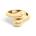 9ct Yellow Gold Chunky Dome Wrap Ring
