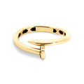 9ct Yellow Gold Nail Design Ring