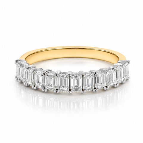 18ct Two Tone Lab Grown Diamond Wedding Ring
