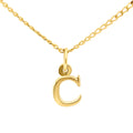 9ct Yellow Gold Block Initial Letter C
