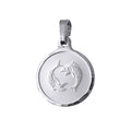 Fine Silver Pisces Zodiac Pendant