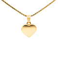 9ct Yellow Gold Small Puff Heart Pendant