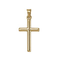 9ct Yellow Gold Plain Cross
