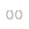 Najo Mermaid Pearl Huggie Earrings