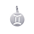 Gemini | Sterling Silver Cut Out Zodiac Pendant