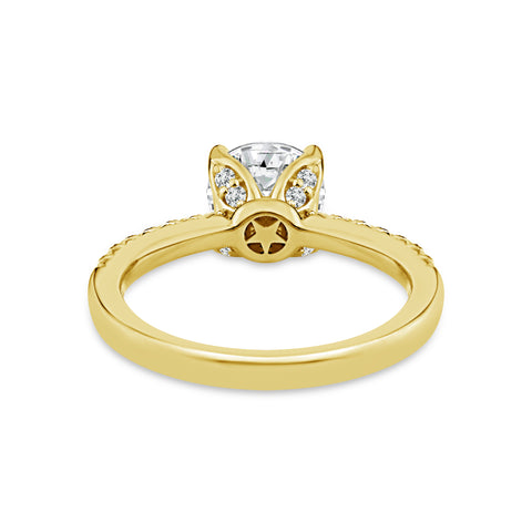 Above Love Star 1.45ct Round Lab Grown Diamond Engagement Ring - alternate view