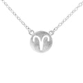 Sterling Silver Aries Zodiac Necklace
