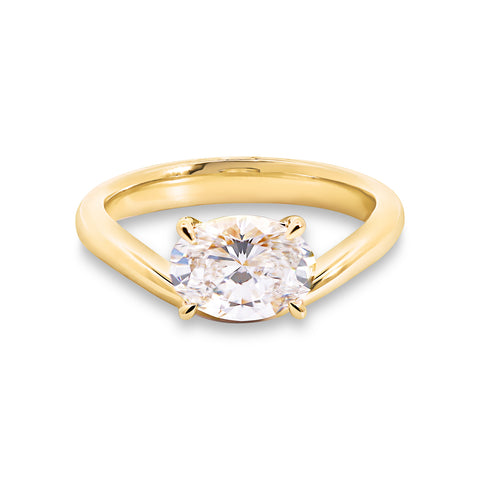 The Aurora | 1.50ct Oval Lab Grown Diamond Engagement Ring