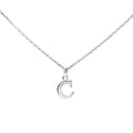 Sterling Silver Block Letter C Pendant