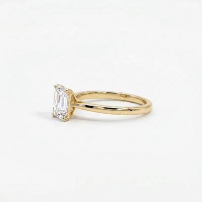 1.00ct Emerald Cut Lab Grown Diamond Engagement - alternate