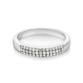 9ct White Gold Diamond Set Wedding Ring