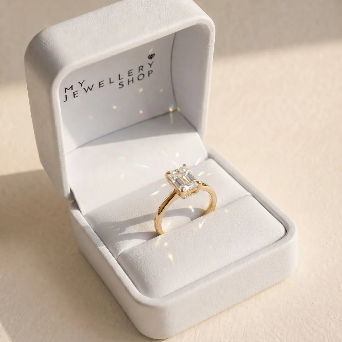 1.00ct Emerald Cut Lab Grown Diamond Engagement