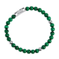 Najo Atlas Men's 6mm Beaded Malachite Bracelet