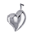 Sterling Silver Asymmetrical Heart