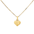 9ct Yellow Gold Polished Puff Heart Pendant