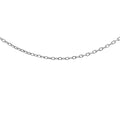 9ct White Gold Diamond Cut Cable Chain