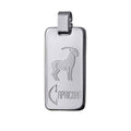 Fine Silver Capricorn Zodiac Pendant
