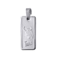 Fine Silver Taurus Zodiac Pendant