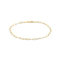 9ct Yellow Gold Fine Paperlink Bracelet