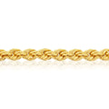 9Ct Yellow Gold 19Cm Hollow Rope Bracelet