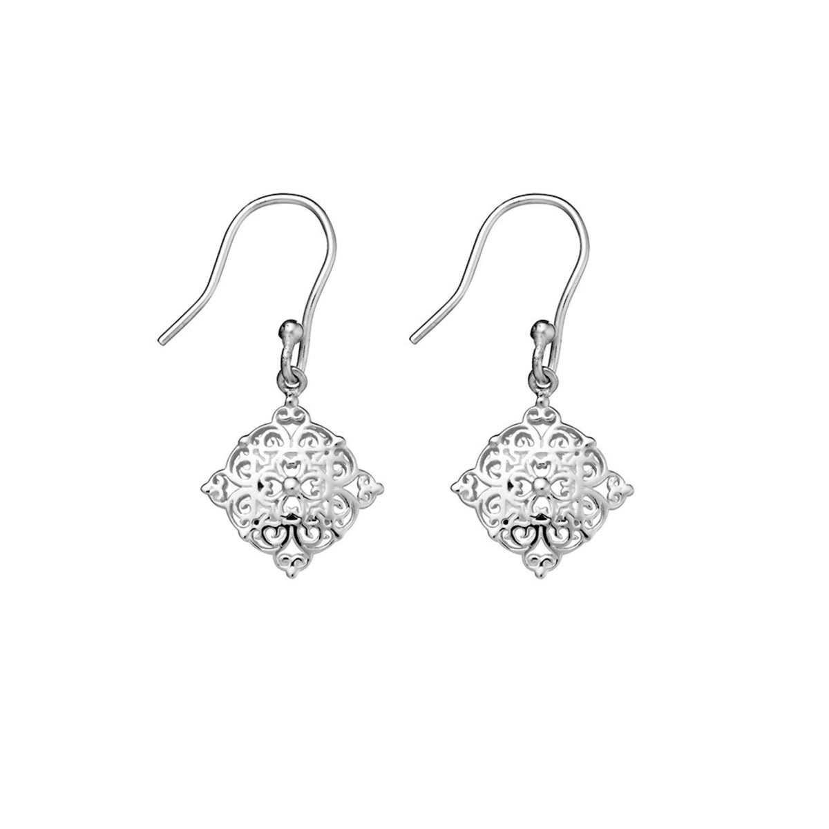 Sterling Silver Pattern Hook Earring My Jewellery Shop