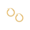 9ct Gold 15mm Italian Hoops