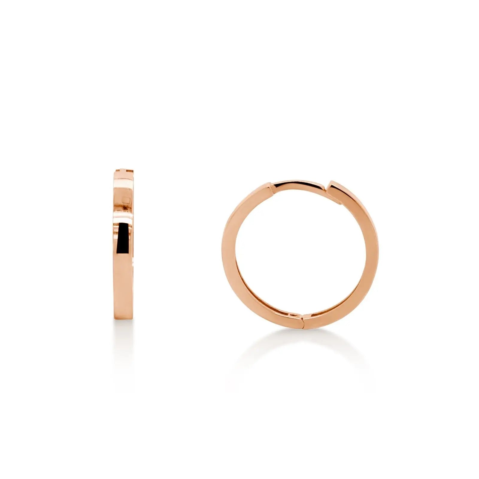 9ct Rose Gold Huggie Earrings