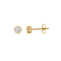 9ct Yellow Gold Cubic Zirconia Stud earrings