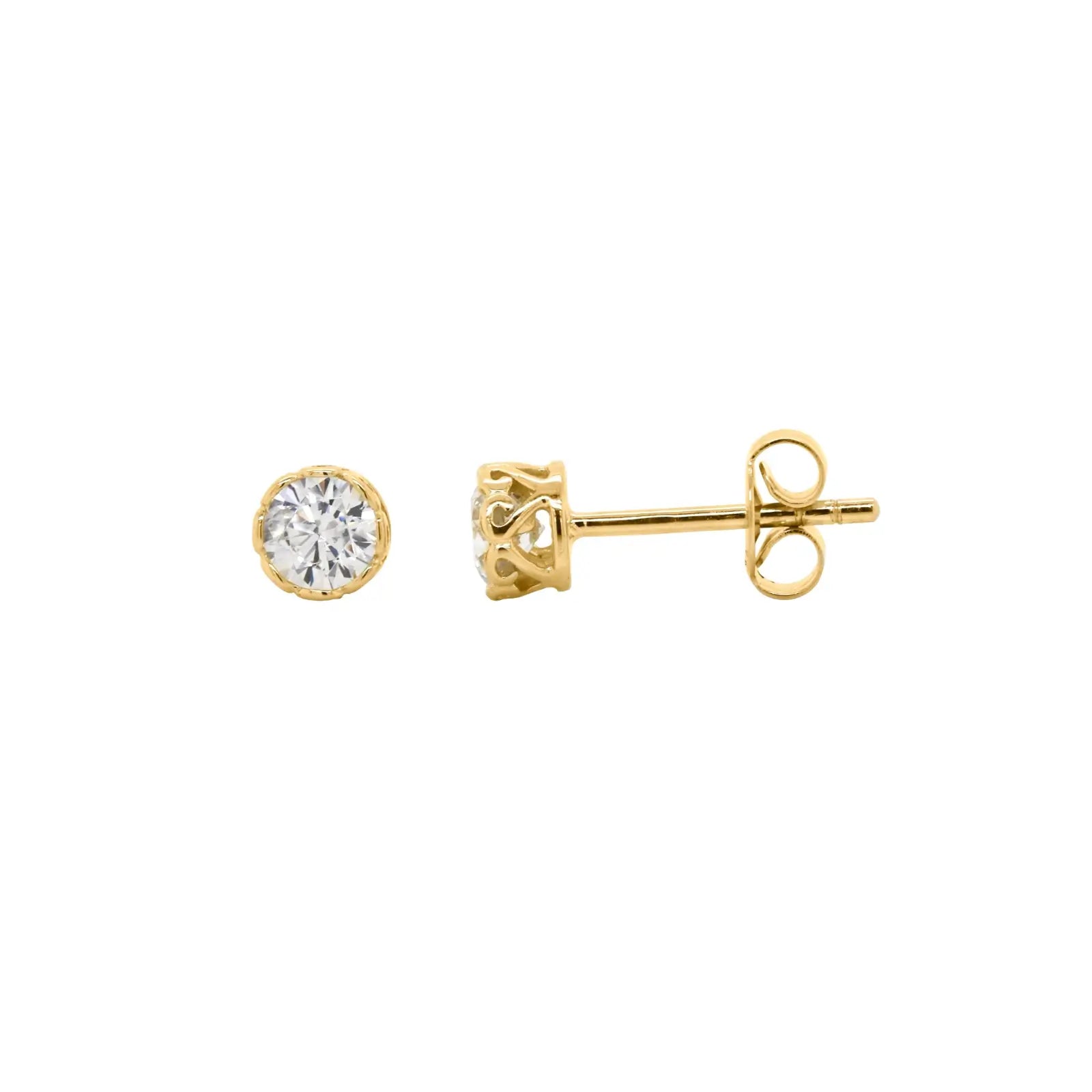 9ct Yellow Gold Cubic Zirconia Stud earrings