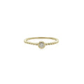 0.095ct Round Natural Diamond Stacker Ring