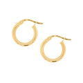 9ct Yellow Gold Italian Hoop Earrings