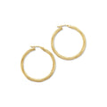 9ct Yellow Gold Silver Filled 30mm Twist Hoops