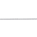 9ct White Gold Oval Belcher Anklet