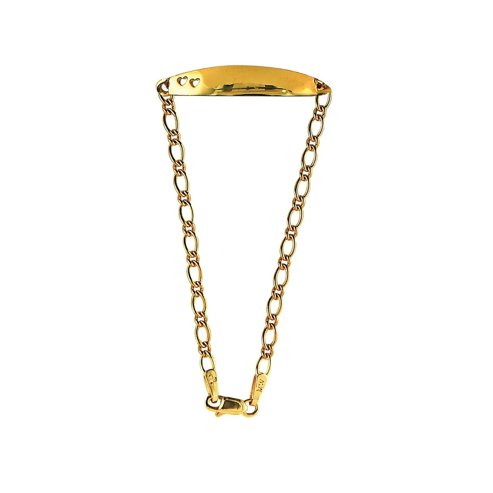 9ct Yellow Gold Baby Engravable ID Bracelet