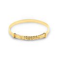 9ct Yellow Gold Diamond Cut Baby Bracelet