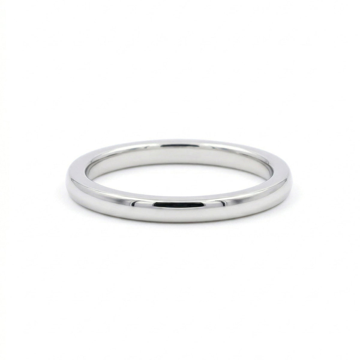 Ladies Platinum Plain Wedding Ring