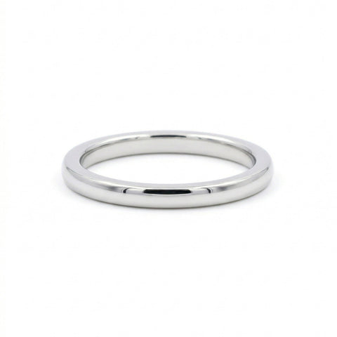 Ladies Platinum Plain Wedding Ring