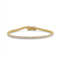 9ct Yellow Gold 3.00ct Lab Grown Diamond Tennis Bracelet