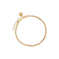 Najo Curb And Mirror Link Double Strand Bracelet