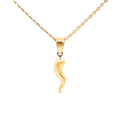 9ct Yellow Gold Small Chili Pendant