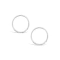 Sterling Silver 14mm Facet Sleepers