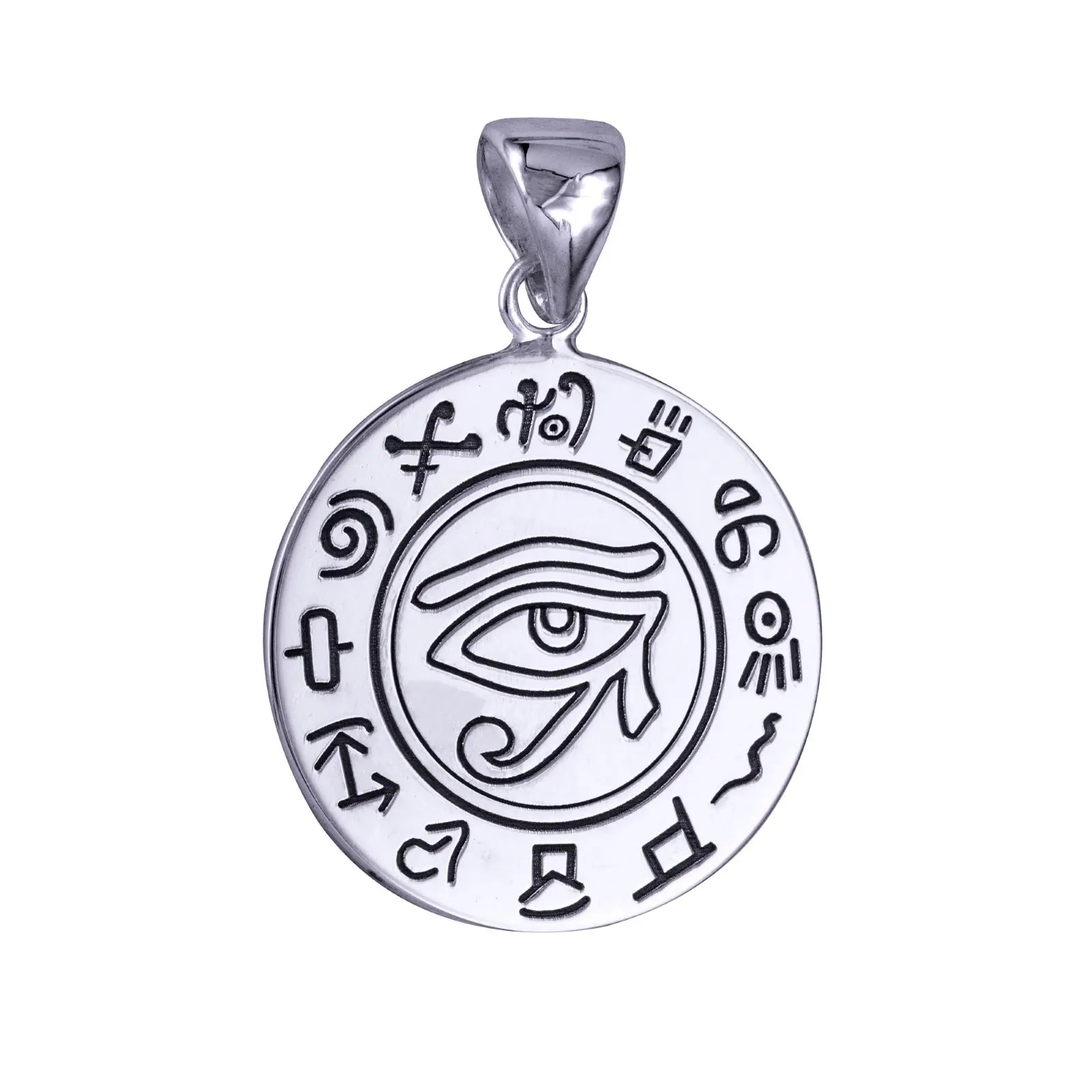 Sterling Silver Eye Of Horus Pendant