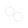 Sterling Silver Plain Hoop Earrings