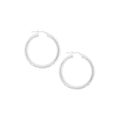 Sterling Silver Thick 30mm Italian Hoops