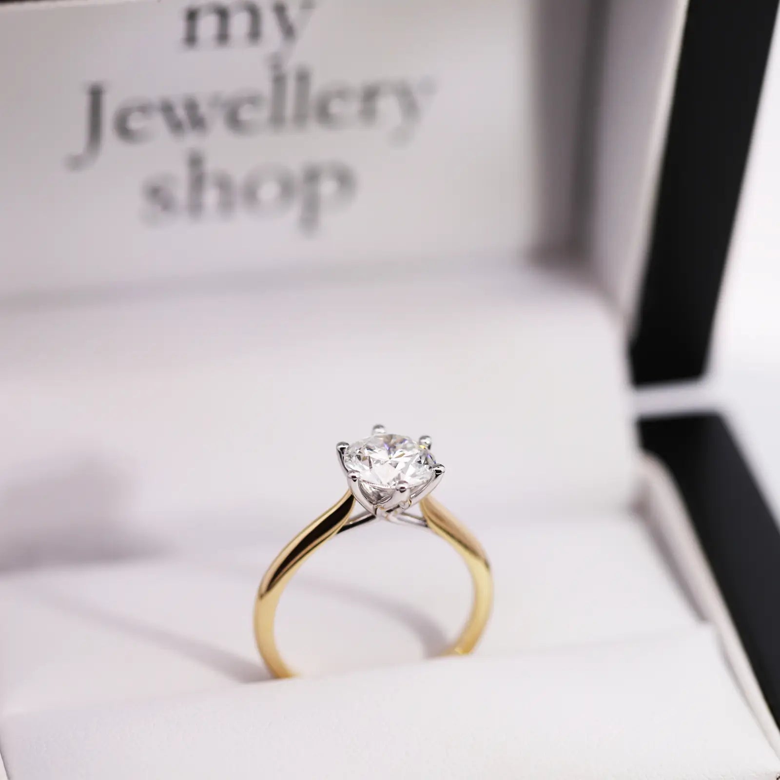 The Audrey 1.55ct Round Lab Grown Diamond Engagement Ring