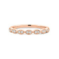 9ct Rose Gold Diamond Wedding Ring
