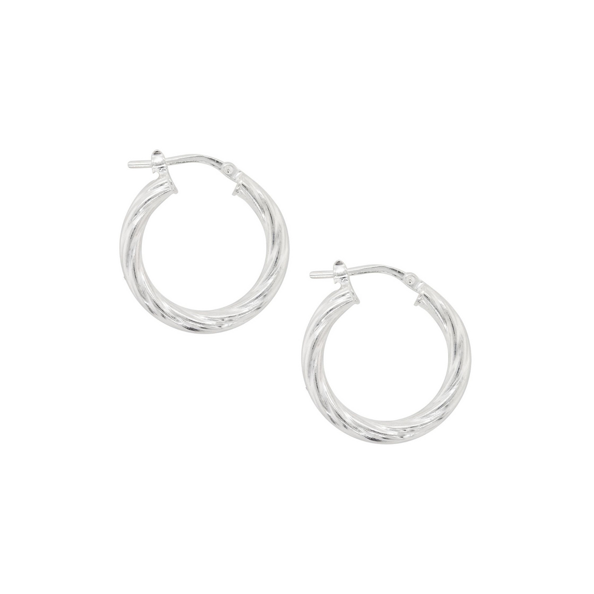 Sterling Silver Italian Hoops
