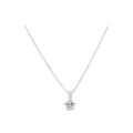 9ct White Gold Solitaire Diamond Pendant