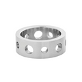 Men's Stainless Steel Continuous Holes Ring